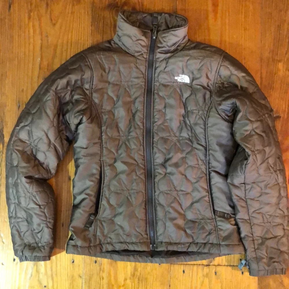 North Face Puffer Jacket; Brown; Size S/P - Picture 1 of 4